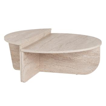 Masă de cafea Orion Travertine, bej