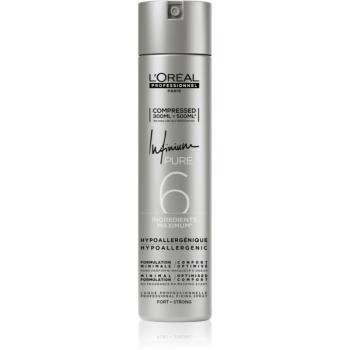 L’Oréal Professionnel Infinium Pure Spray de păr hipoalergenic fixare puternică fără parfum 300 ml