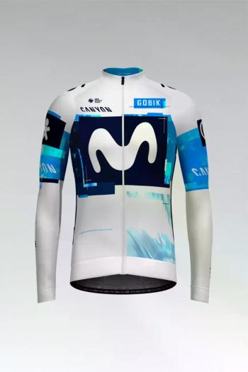 
                         Tricou de cilism pentru iarnă cu mânecă lungă - HYBER MOVISTAR TEAM 2025 
                