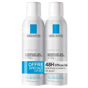 La Roche Posay Set de deodorante fiziologice pentru piele sensibilă (Sensitive Skin 48 HR Deodorant) 2 x 150 ml