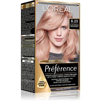 L’Oréal Paris Préférence culoare par culoare 8.23 Medium Rose Gold 1 buc