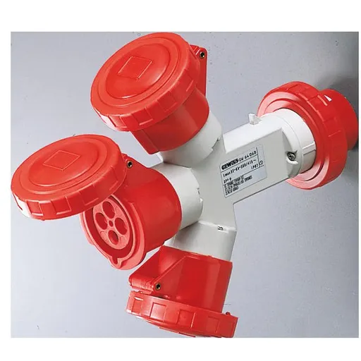 Adaptor 3 cai IP67 3P+N+T 16A 400V 6H Gewiss GW64028