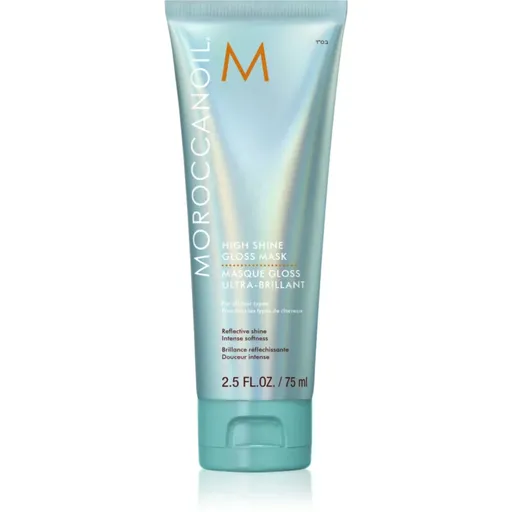 Moroccanoil High Shine Gloss Mask Mască nutritivă pentru păr neted și lucios cu ulei de argan 75 ml