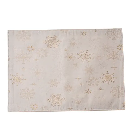 Napron de masă de Crăciun impermeabil Mix de fulgi, 32 x 45 cm