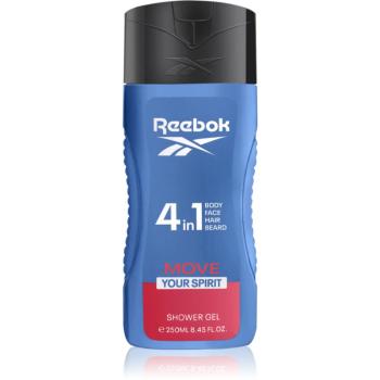 Reebok Move Your Spirit gel de dus racoritor 4 in 1 pentru bărbați 250 ml