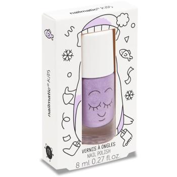 Nailmatic Kids lac de unghii pentru copii culoare Piglou - lilac glitter 8 ml