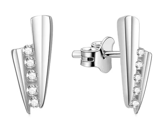 Beneto Cercei strălucitori din argint AGUP1435