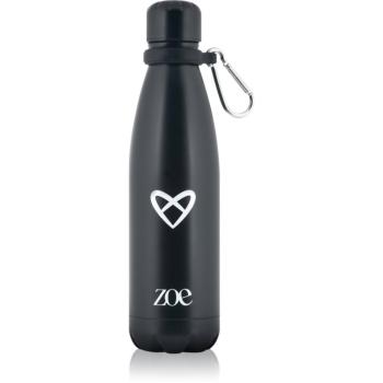 ZOE Heart Logo Stainless Steel Bottle sticlă inoxidabilă pentru apă culoare Black 500 ml