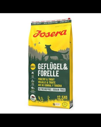 Sac JOSERA Geflügel Forelle 12,5 kg hrana pentru caini activi, fara cereale