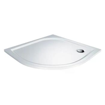 LaVilla sprchová vanička AIDA štvrťkruh 800 x 800 x 30mm R550 biela BEZ nožičiek LA2211080R55