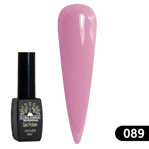 Gel Lacquer Global Fashion Black Elite 8 ml - 089, TPO Free