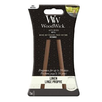 WoodWick Bețișoare aromate de rezervă pentru mașină Linen (Auto Reeds Refill)