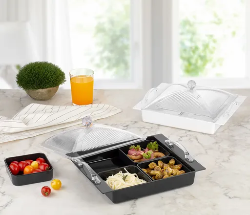 Tavă pentru servire cu capac