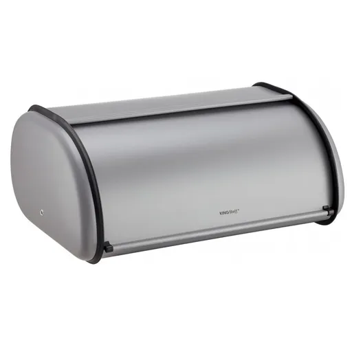 Cutie pentru paine Kinghoff KH 1863, 44 cm, Constructie usoara si robusta, Otel, Gri