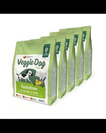 GREEN PETFOOD VeggieDog Grainfree Adult 5x900g hrana fara cereale, cu cartofi si mazare