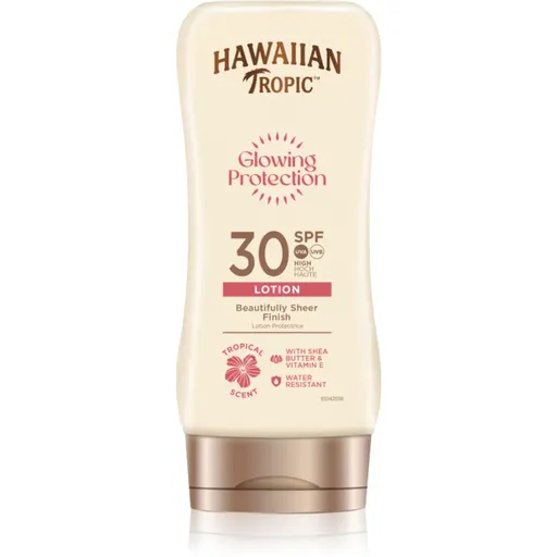 Hawaiian Tropic Glowing Protection Beautifully Sheer Finish lotiune pentru bronzat SPF 30 180 ml