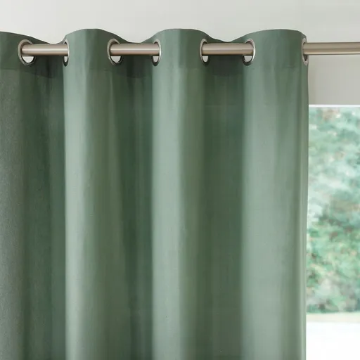 Perdea opacă Colombine, monocoloră, cu ochiuri la capăt