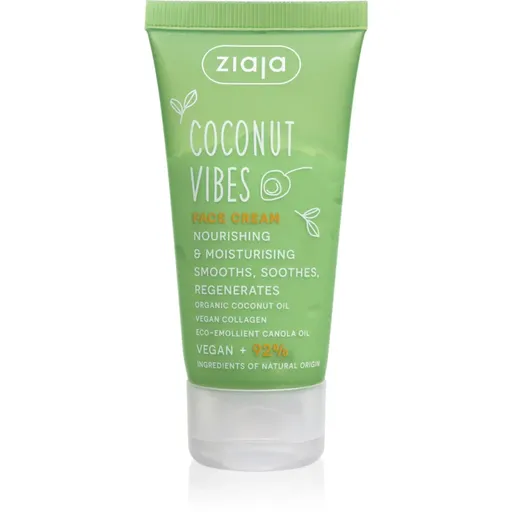 Ziaja Coconut Vibes crema de noapte pentru fata pentru regenerare 50 ml