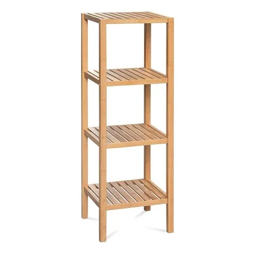 Raft din bambus Wellington, 4 etajere, 4 etaje