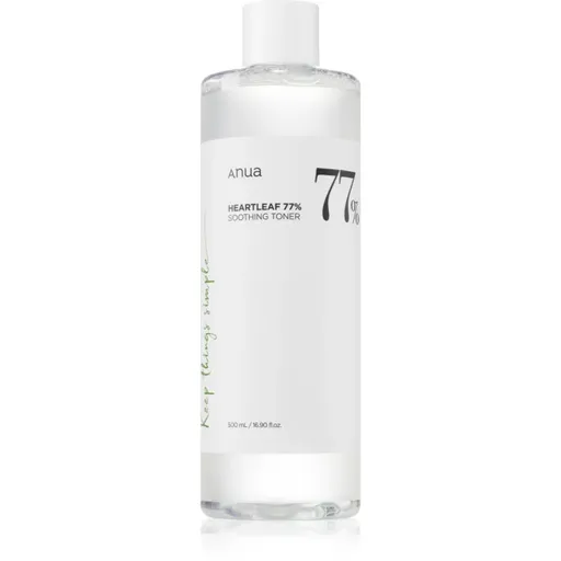Anua Heartleaf 77% Soothing Toner tonic de curatare si calmant reface bariera protectoare a pielii 500 ml