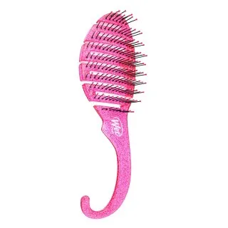 Wet Brush Shower Detangler Glitter Pink perie de păr
