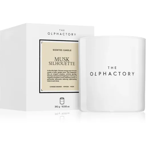 The Olphactory White Insignia Musk Silhouette lumânare parfumată 310 g