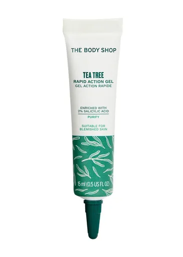 The Body Shop Gel de noapte pentru imperfecțiuni Tea Tree (Rapid Action Gel) 15 ml