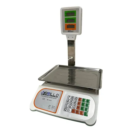 Cantar electronic Brillo, afisaj dublu, 60KG