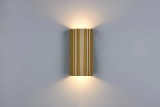 Aplica de perete Soka, TRIO, 9.5x8.5x18 cm, 10W, 2x GU10, metal, maro