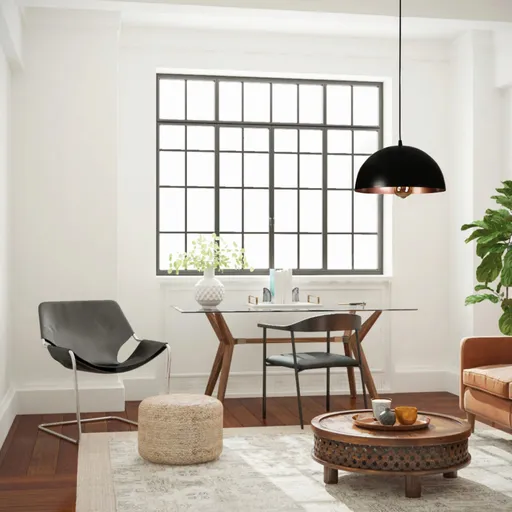 Lustra, Opviq, 846STL2802, Negru/Cupru