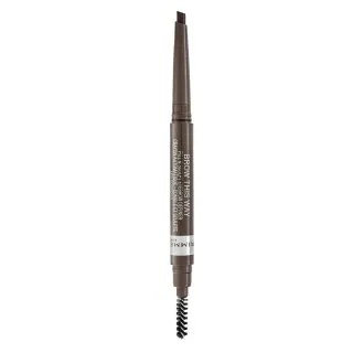 Rimmel London Brow This Way Fill & Sculpt Eyebrow Definer creion sprâncene 2în1 002 Medium Brown 0,25 g