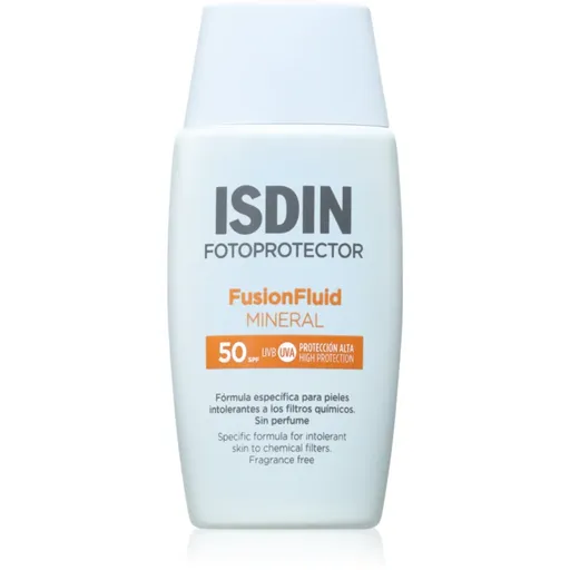 ISDIN Fotoprotector Fusion Fluid Mineral SPF 50 protective fluid pentru piele sensibilă SPF 50 50 ml
