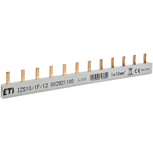 Pieptene ( busbar ) 1P 12M 63A 10MMP Eti 002921100