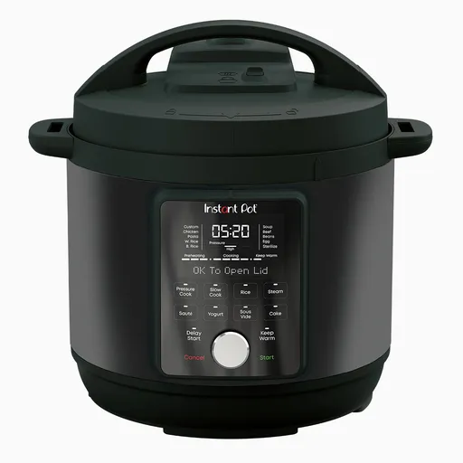 Instant Pot Duo Plus Whisper Quiet 112307901, 1000 W, 5.7 L, 9 programe, Start întârziat, Afișaj LCD, Negru