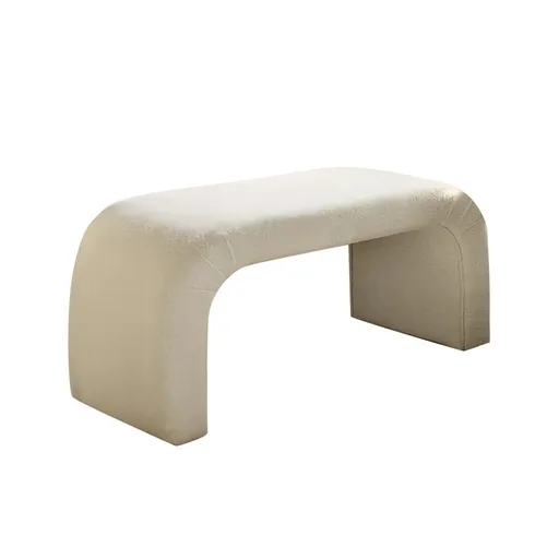 Bancă Nu Bench White, crem deschis