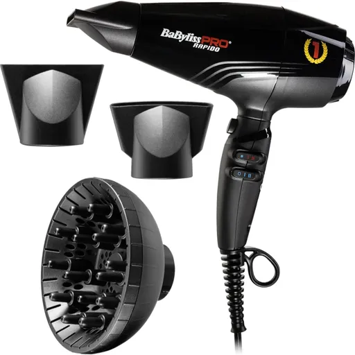BaByliss PRO Rapido BAB7000IE uscator de par Light Black 1 buc