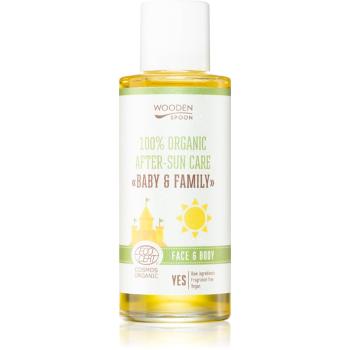 WoodenSpoon Baby & Family ulei dupa expunerea la soare pentru față și corp 100 ml