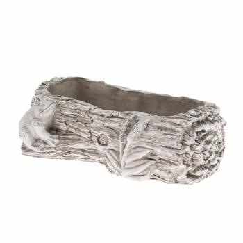 Ghiveci din beton Trunchi broască, 27 x 8,5 x 15,5 cm