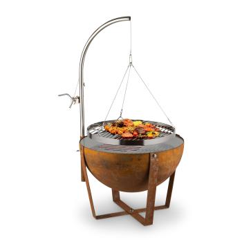 Blumfeldt Blum Fire Globe, focar cu gratar, Ø60cm, otel