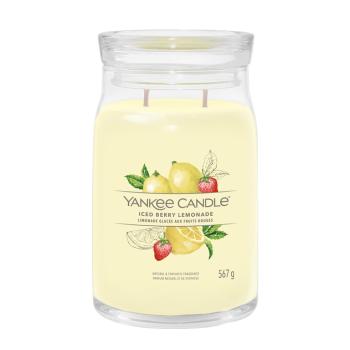 Yankee Candle Lumânare aromatica Signature sticla mare Iced Berry Limonade 567 g