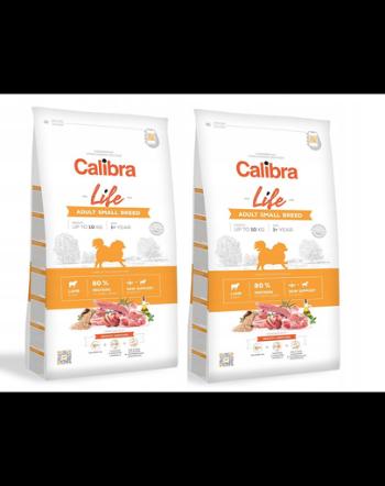 CALIBRA Dog Life Adult Small Breed Lamb hrana uscata superpremium pentru caini adulti de talie mica, cu miel 12 kg (2 x 6 kg)