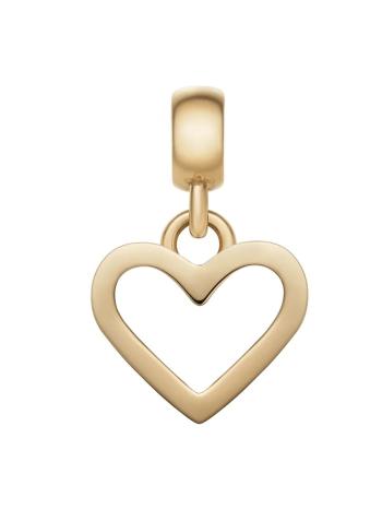 Daniel Wellington Pandantiv în formă de inimă, din oțel placat cu aur Charms DW00400433