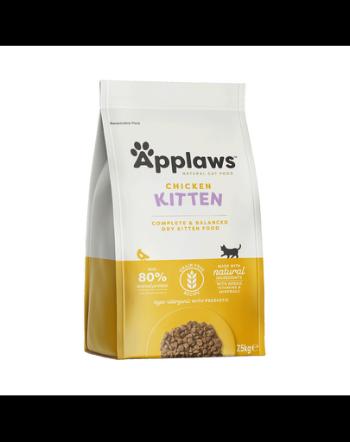 APPLAWS Kitten hrana uscata pentru pui de pisica, cu pui 7,5 kg