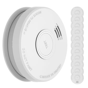 SHD by oneConcept DOF19, Detector de fum, plastic, semnal de alarmă: 85 dB, 9 V, funcționare pe baterii