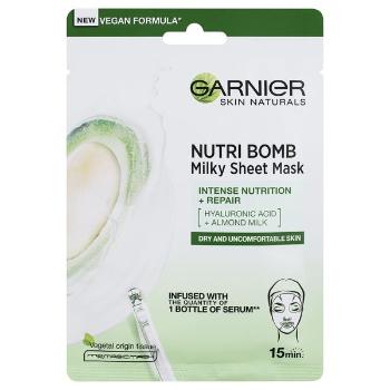 Garnier Mască textilă de față cu lapte de migdale pentru piele uscată și sensibilă Skin Naturals (Milky Tissue Mask) 28 g