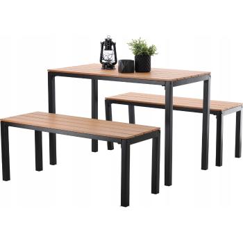 Set mobilier de grădină Garden brown, 3 buc
