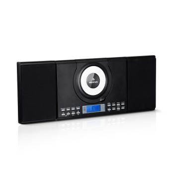 Auna Wallie, microsistem, CD player, bluetooth, port USB, telecomandă, negru