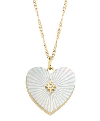 Fossil Colier romantic placat cu aur Locket JF04430710