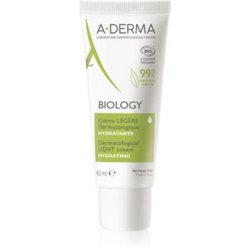 A-Derma Biology crema hidratanta usoara pentru piele normală și mixtă 40 ml