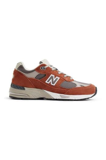 Tenisky New Balance W991PTY Made in UK hnědá barva